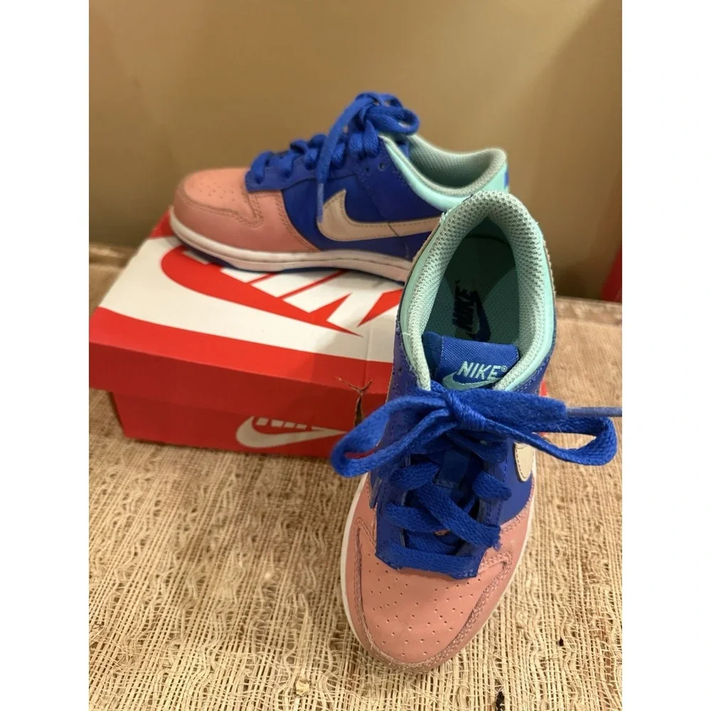 Nike‎ Dunk Low SE (PS) Pre-School Shoes Kid's SZ 12Y Hyper Royal DZ2874-400